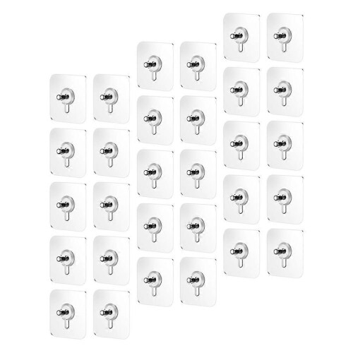 Hanging Nails Transparent Wall Hanging Hooks for Kitchen 150Pcs Kit
