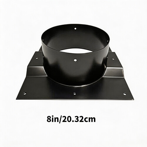 Protective Round Chimney Attachment produced For Angled Profile 1