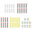 10 Sheets Writable Clear Colorful Index-blanktransparent co 2