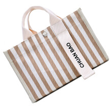 Comfortable Canvas Bag Magnetic Closure Shoulder Bag-Khaki
