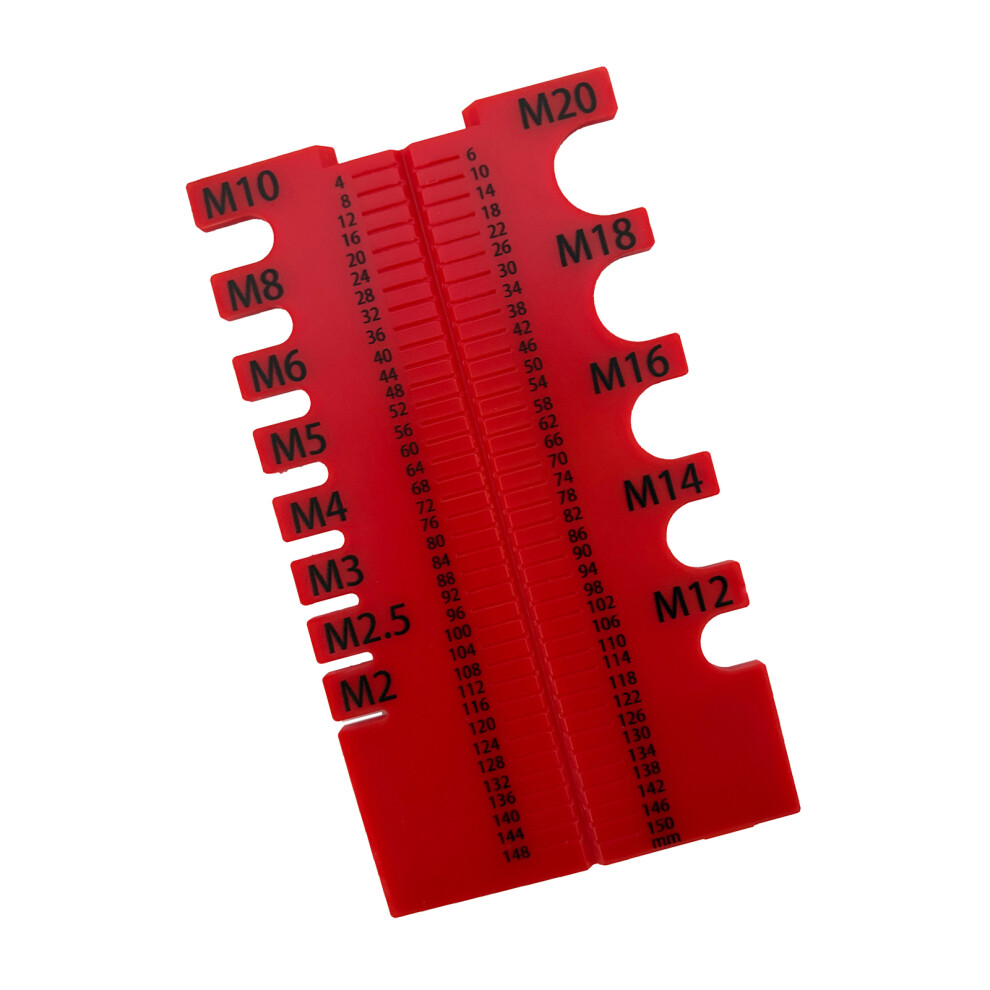 Precisions Measuring Tool For Bolt And Nut Size 4Mm To-Red 7751001417252