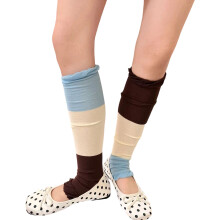 Gradient Knitted Socks With Reinforced Heel For Ballet-Kabailan