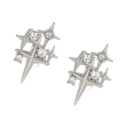Accessoire d'écouteur étoile scintillante en zircone,-Argent