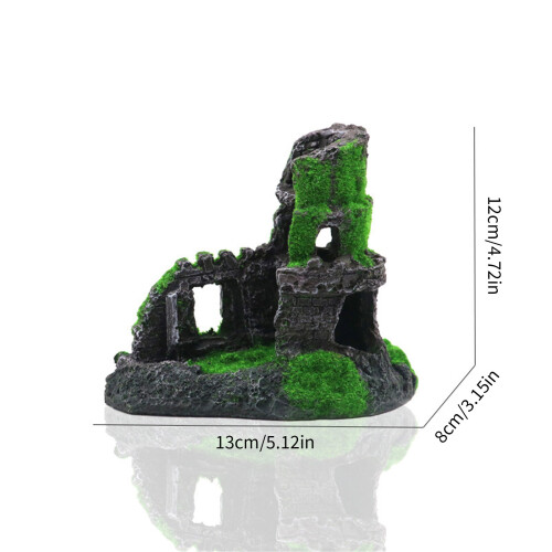 Châteaux d'aquarium interactifs, ornements multiples grottes 2