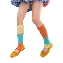 Chaussettes colorées avec bout sans couture pour- Ô bleu jaune