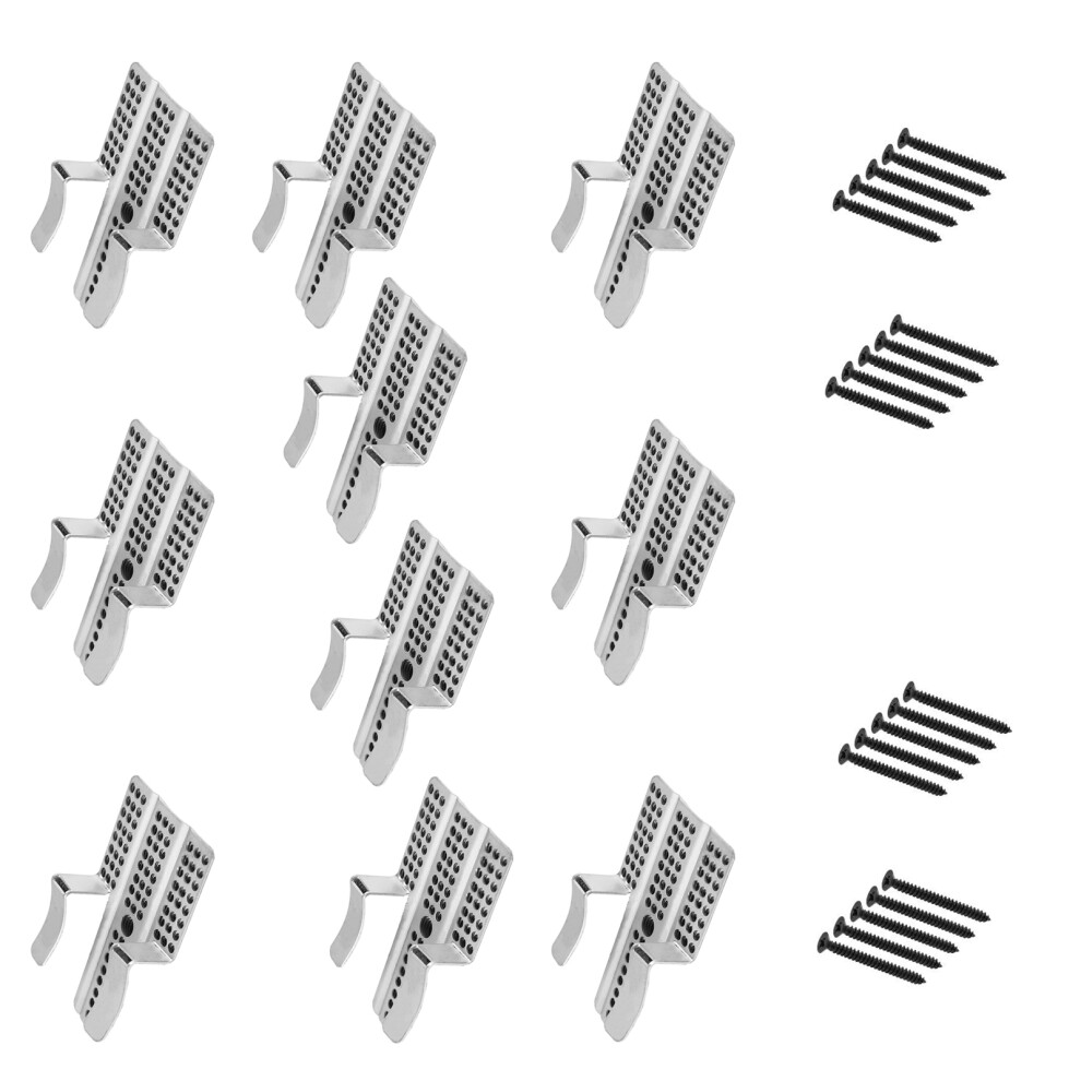 10Pcs Corrosion Resistant Plasterboard Fasteners With 20 Screws 7751001417535