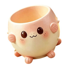 Adorable Cartoon Succulents Planter Cute Pet Shape-pink fish