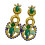 Boucles d'oreilles bijoux de costumes présentant des motifs de 1