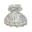 3D Printed Dress Pen Stand Decorative Plastic Pencil Cup-White 1
