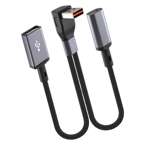 Multifunktionaler Adapter 2 in 1 USB auf Typ-Typ-C-USB-Buchse