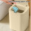 Cestino per rifiuti con sensore automatico Elainilye, beige, 3,8 litri 4