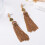Boucles d'oreilles pendantes Vintage élégantes avec longues 4