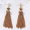 Boucles d'oreilles pendantes Vintage élégantes avec longues 7