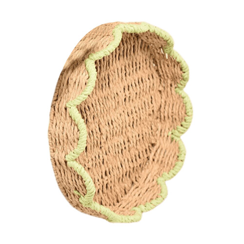 Practical Paper Cord Hamper Multi-Purpose Handwoven Serving-L
