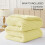 Fleece Twin Comforter Set Yellow 1 Pillowcase 5