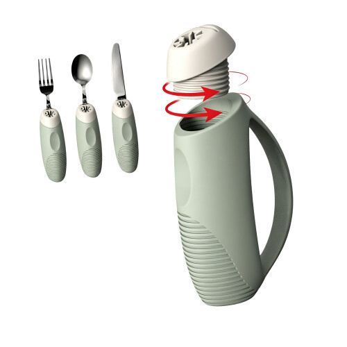 Adaptives Eating Tool For Elderly With Hand Weakness Non-Green