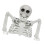Plastic Half Skeleton Props Perfect For Halloween Themed-B 1