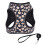 Small Dog Harness with No Pull Walking Hiking Harness-Black M 1