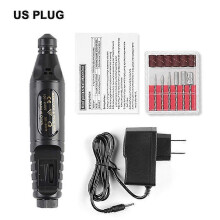 Electric Nail File Polishing Drill Pen Bits Kit Salon Pedicure Manicure Machine