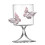 Delicate 250Ml Pink Butterfly Glass Cup Easy-Flat style. 1