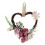 Corazón de ratán, rosa artificial decorativa, 18x14cm 2
