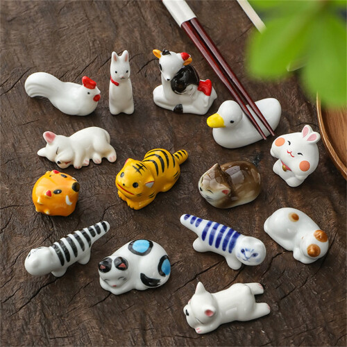 Miniature Animal Fork and Chopstick Rest Stand 1