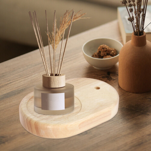 Οβάλ ξύλινη βάση επιτραπέζιας λάμπας DIY 2