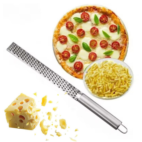 Käsereibe aus Edelstahl mit ergonomischem Griff 1