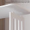 White PVC Nightstand with Open Shelf 1pc 5