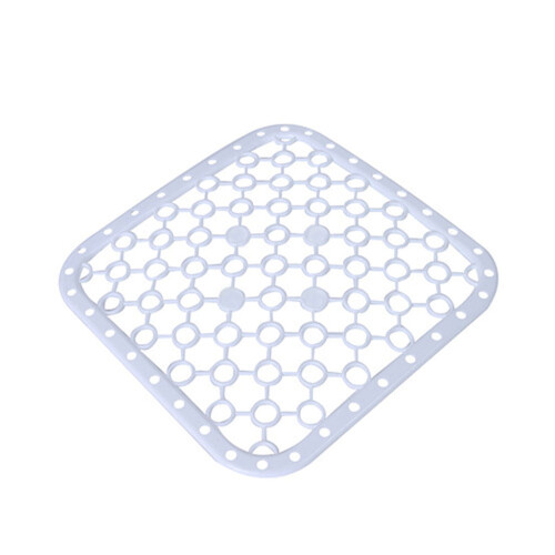 Plastmatta för diskbänk, halkfri, vit, 1-pack 1