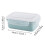 Luchtdichte lunchbox, blauw, stapelbaar, vaatwasmachinebestendig. 3