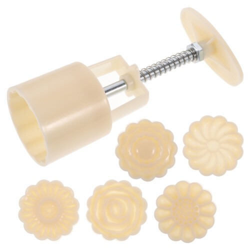 Σετ Καλουπιών Κέικ Moon με Πρέσα Χειρός – ABS, 4,5cm 2