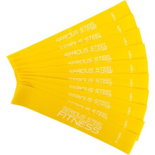 Mini fasce elastiche di resistenza da 30 cm (confezione da 10) per esercizi di stretching, riabilitazione, prevenzione infortuni, yoga, pila