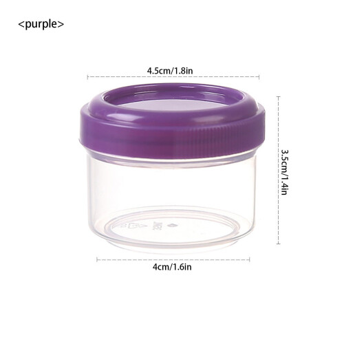 Recipiente reutilizabile pentru dressing de salată, violet, pachet de 4, 2oz 1