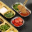 Stainless Steel Seasoning Plate 4-Grid Square 4
