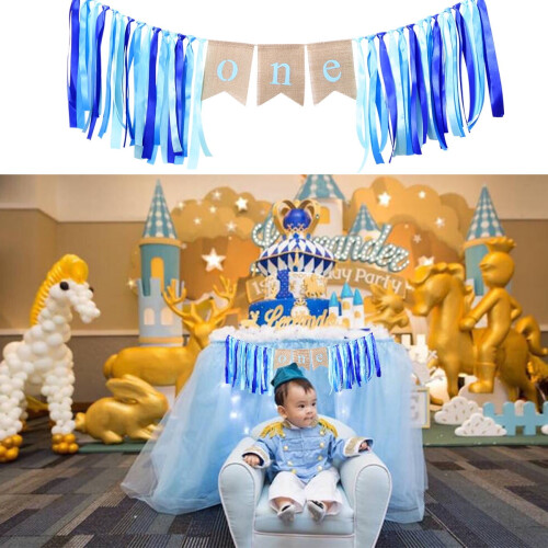 Διακόσμηση γενεθλίων με banner για πάρτι πρώτου έτους 47,2 ιντσών 2