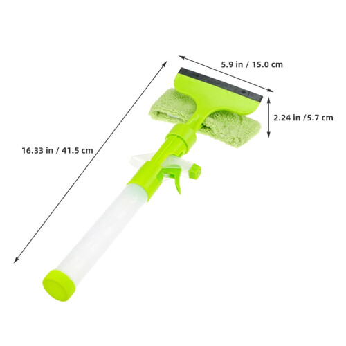 Tergivetro manuale in plastica verde, 1 set 1