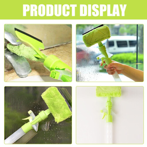 Tergivetro manuale in plastica verde, 1 set 2