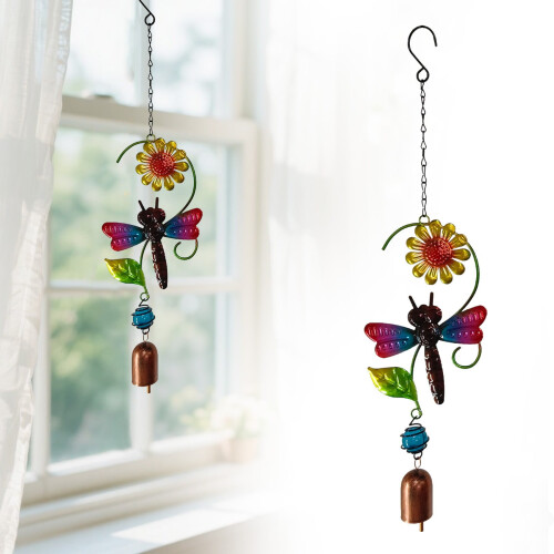 Campanelli a vento in metallo per giardino e patio – 50 cm da appendere 2