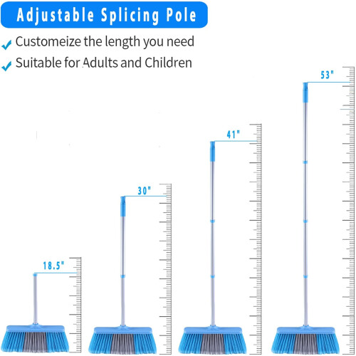 Balai d'angle avec manche réglable, tête de 40 cm de large 2