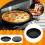 7-inch geperforeerde pizzapan van koolstofstaal 5