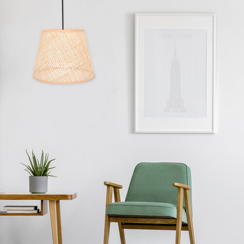 Abajur de vime para luminária de mesa E27/E14 1
