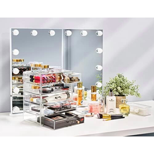 Make-up organizer met 6 lades van transparant acryl 1