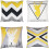 4 pcs Pillow Case 45X45cm,Pillow Cases with Double Sided Patterns 1