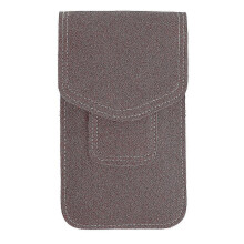 1 Pc Mobile Phone Bag Phone Protective Bag Man Outdoor Sports Waist Bag(Coffee)