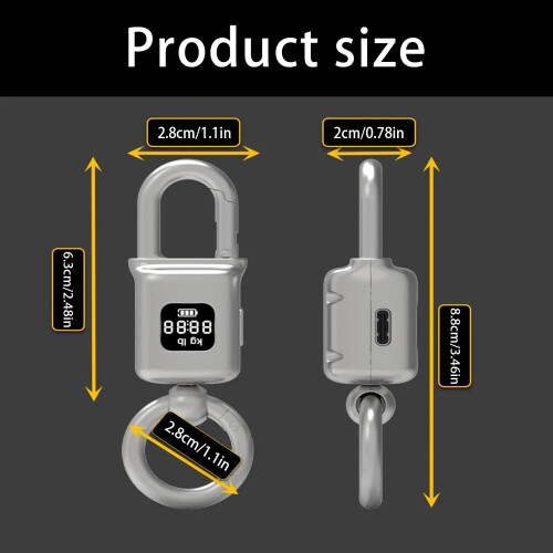 Porte-clés balance électronique capacité 25kg-Perle Luo 2
