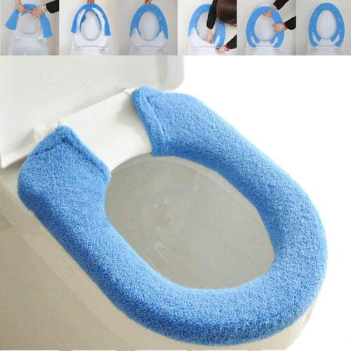 Husă de toaletă – Husă extensibilă, caldă și plușată, pachet de 2 1