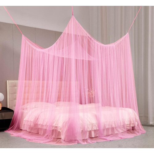 Couvre-lit gothique noir avec moustiquaire pour lit double 1