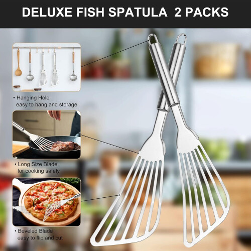 Fiskespadesæt i rustfrit stål (2 dele) 2