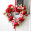 Guirlanda de rosas vermelhas em formato de coração de 45 cm (18 polegadas). 3